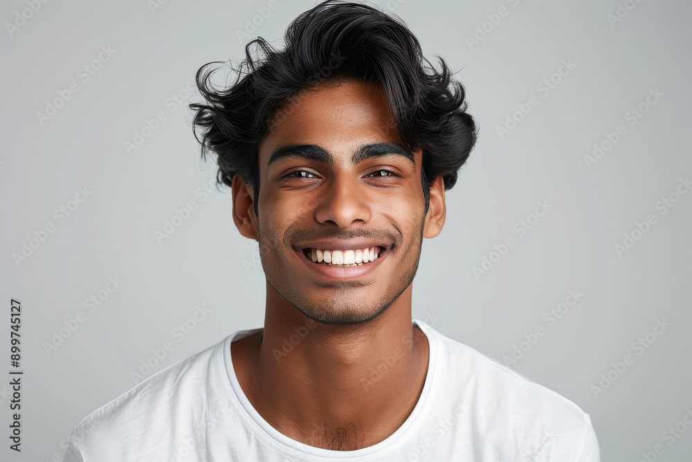 Fototapeta premium Young indian man smiling