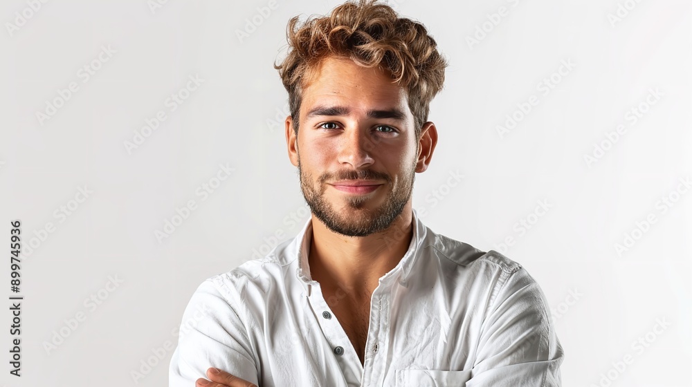 Portrait Photo of a Handsome Businessman, Generative AI Portrait Photo of a Handsome Businessman, Generative AI