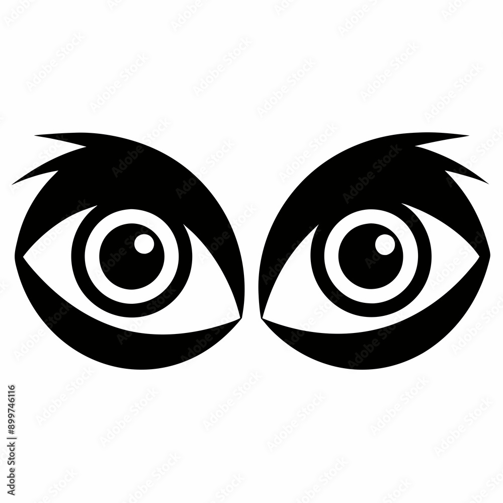 Eye Silhouette Vector Illustration Eye Silhouette Vector Illustration