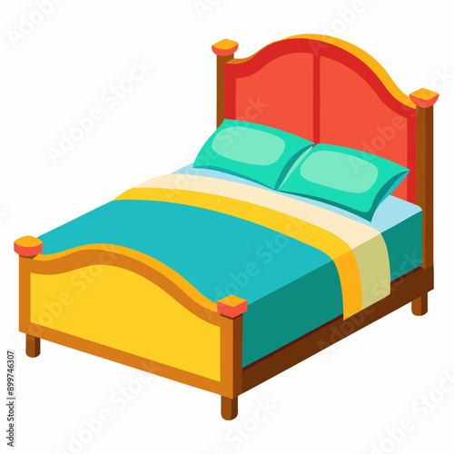  Bed Silhouette Vector Illustration