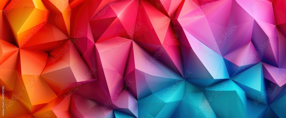 Abstract Background Of Polygons On Background , 3D , High Definition Abstract Background Of Polygons On Background , 3D , High Definition