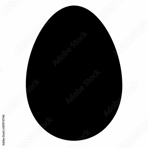 Egg Silhouette Vector Illustration
