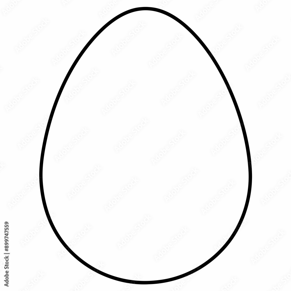 Egg Silhouette Vector Illustration Egg Silhouette Vector Illustration