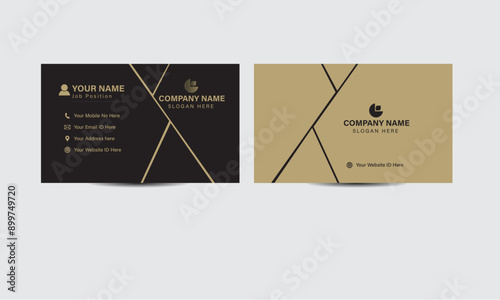 The business card design's meticulous design elements, from the choice of colors to the placement of logo and contact information, come together to form a cohesive and impactful visual identity.