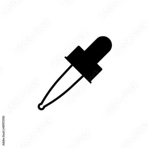 Simple Dropper vector icon. pictogram illustration isolated on white background