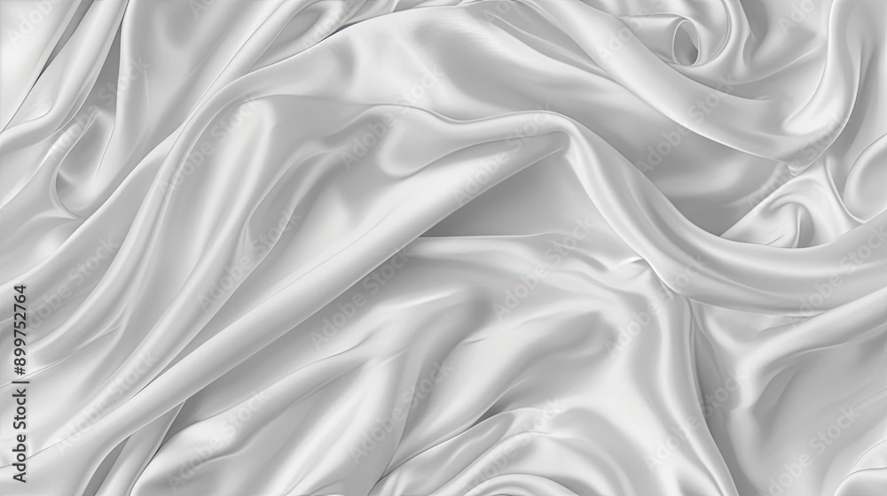 Smooth white silk cascades softly, creating gentle waves and reflections in a sophisticated atmosphere SEAMLESS PATTERN Smooth white silk cascades softly, creating gentle waves and reflections in a sophisticated atmosphere SEAMLESS PATTERN