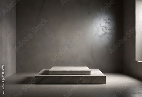 Modern minimalist interior with clean lines natural light and a sleek sophisticated design