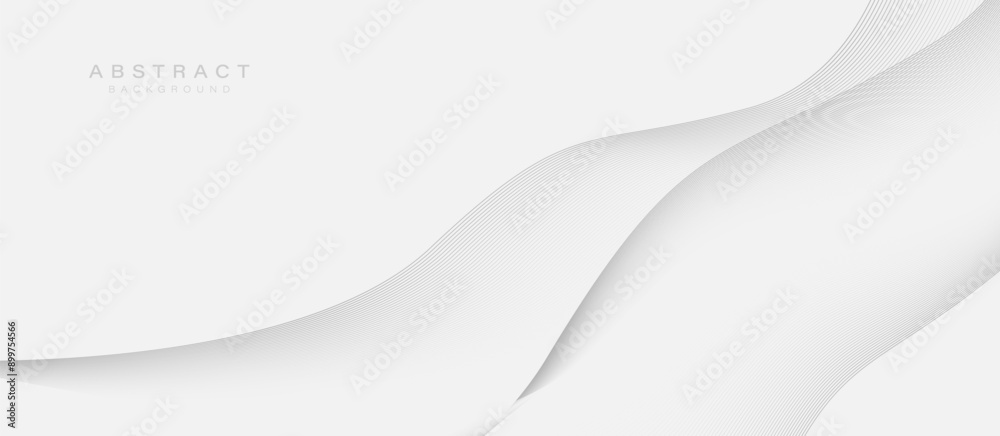 Abstract white clean background with black geometric wavy lines. Futuristic digital high-technology pattern is horizontal. Vector illustration Abstract white clean background with black geometric wavy lines. Futuristic digital high-technology pattern is horizontal. Vector illustration