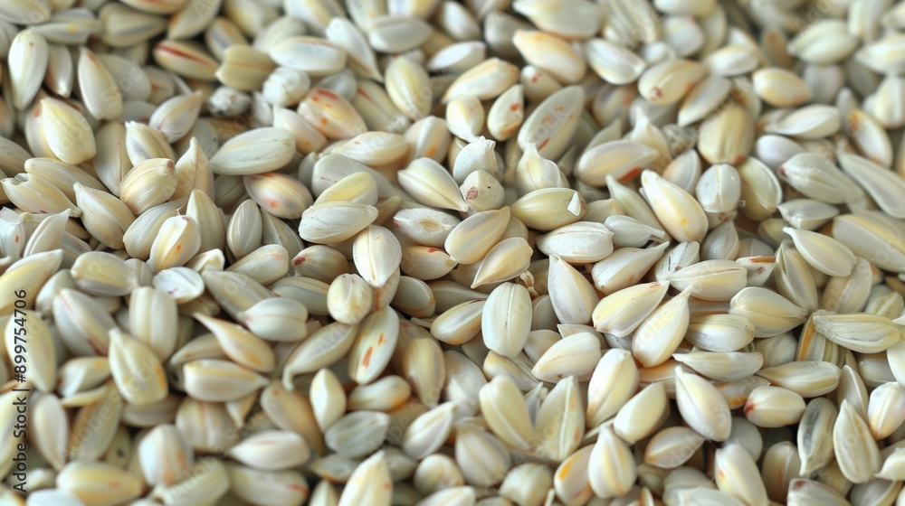 Macro close-up of fresh raw safflower seeds, safflower seed texture surface for wallpaper banner background with copyspace Macro close-up of fresh raw safflower seeds, safflower seed texture surface for wallpaper banner background with copyspace