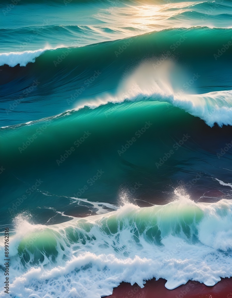 Fototapeta premium Beautiful sea beach wallpaper