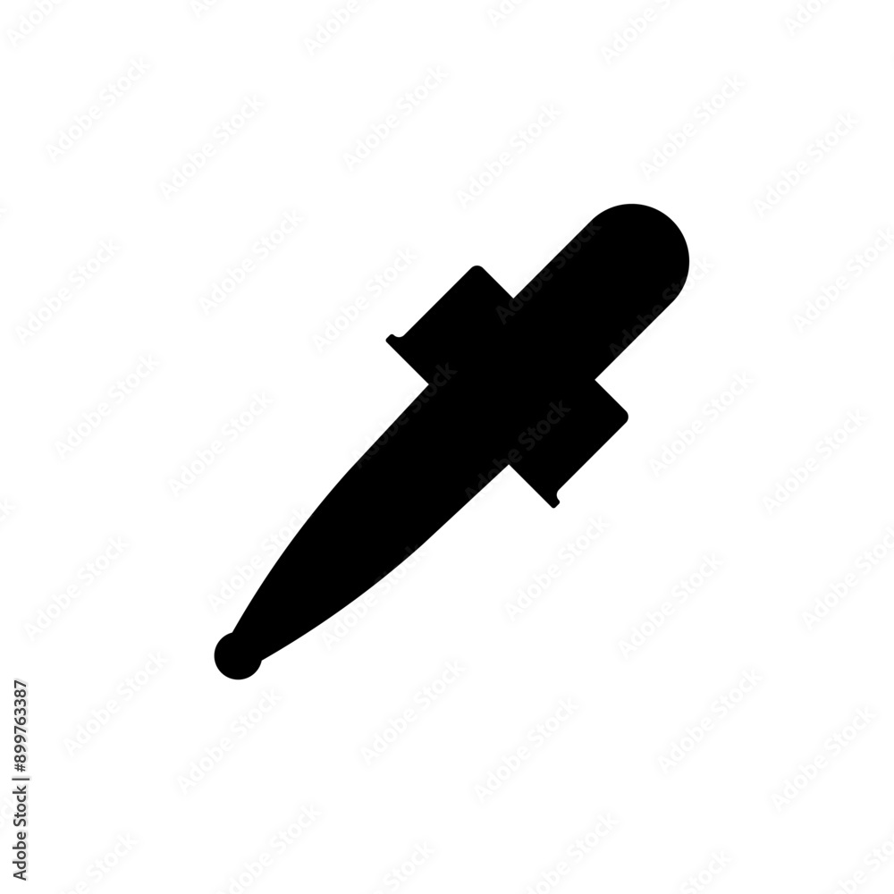 Obraz premium Simple Dropper vector icon. pictogram illustration isolated on white background