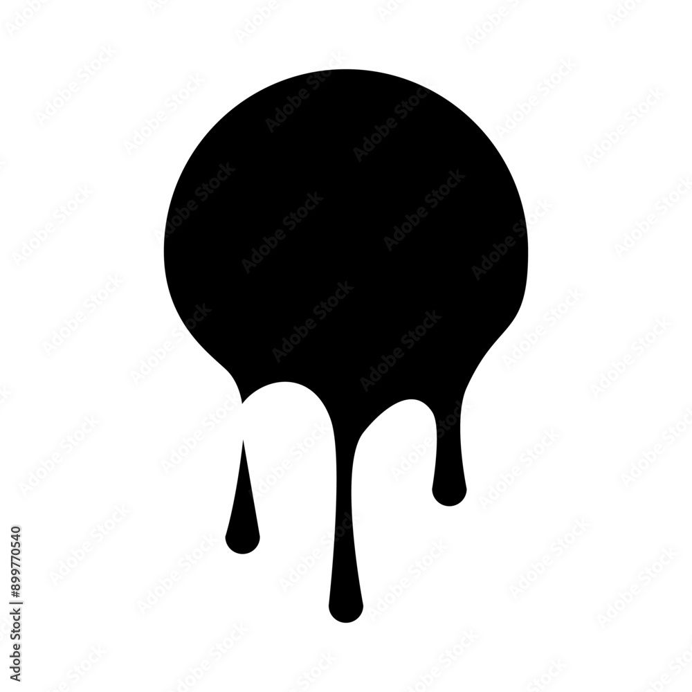 Drop paint icon template