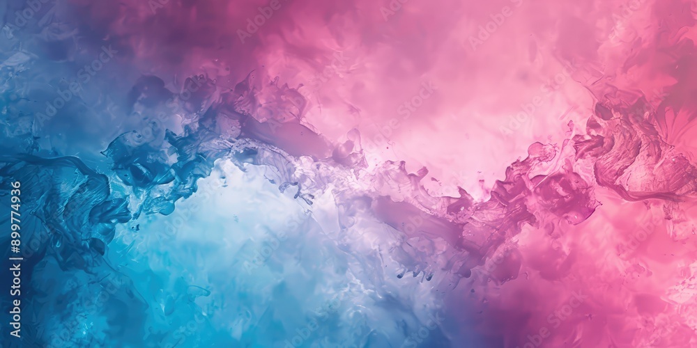Obraz premium Pink and blue color gradient. Ai generation.