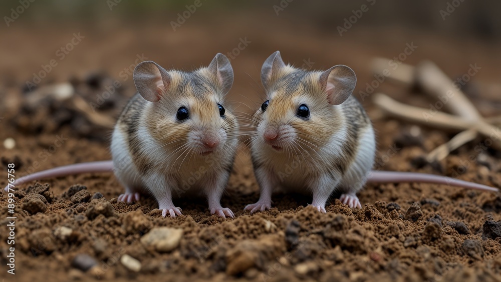 Adorable Pair of Field Mice Adorable Pair of Field Mice