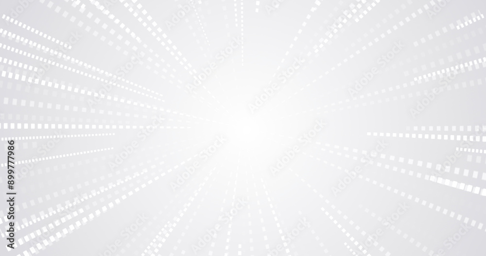 Light grey white business dynamic background. Circular abstract sunbeams with bright squares coins. Round dynamic center frame. Elegant office music backdrop. Simple blank technology 3d trendy design Light grey white business dynamic background. Circular abstract sunbeams with bright squares coins. Round dynamic center frame. Elegant office music backdrop. Simple blank technology 3d trendy design