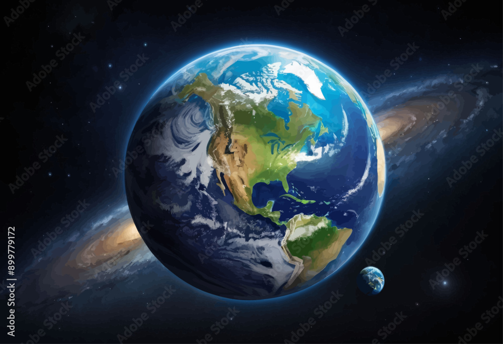 Obraz premium Earth from Space: A View of Our Planet from the Cosmos