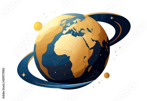 Earth and its celestial companions