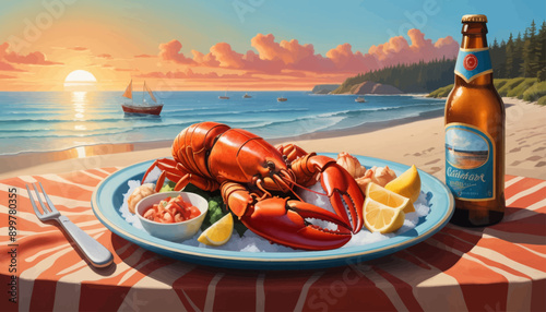 Crisp Ocean View with Crawfish and Lemon Slices