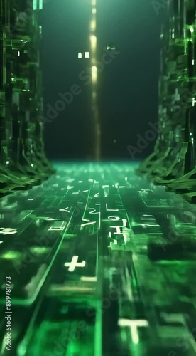 abstract binary code	