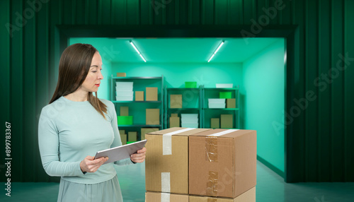 Woman rents storage space. ...