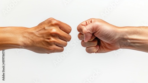 Obraz na płótnie Two Hands Making a Fist w salonie