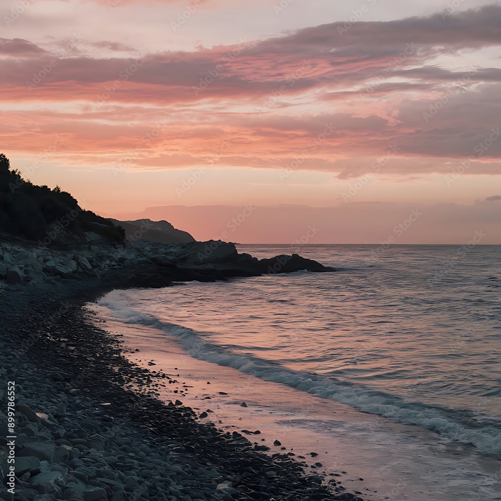 Obraz premium sunset on the beach