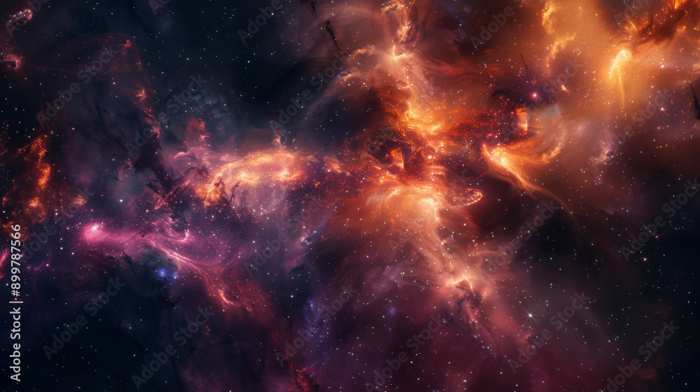 Naklejka premium Abstract cosmic backgrounds with deep