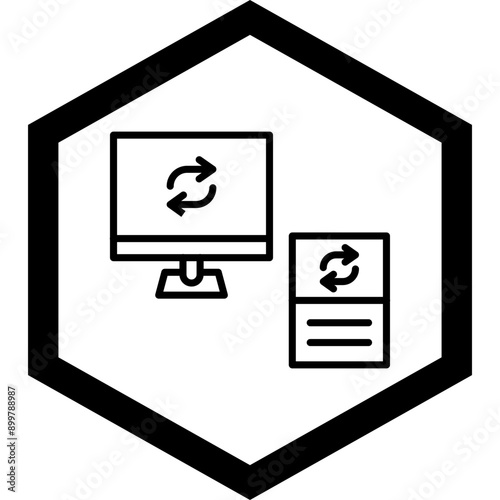 Data Synchronization Icon Design