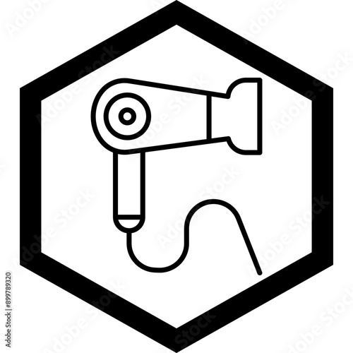 Hair Dryer Icon Design