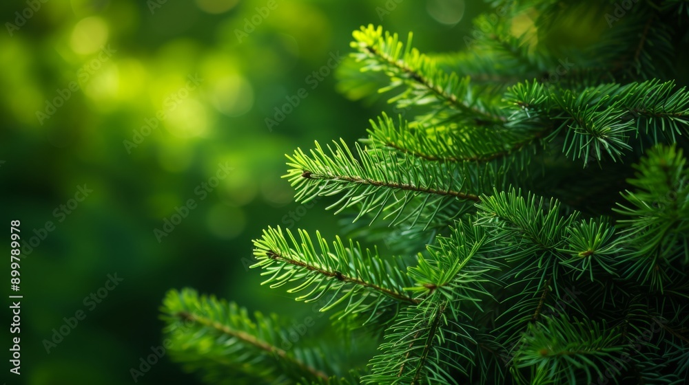 Fresh fir branches with new shoots Fresh fir branches with new shoots