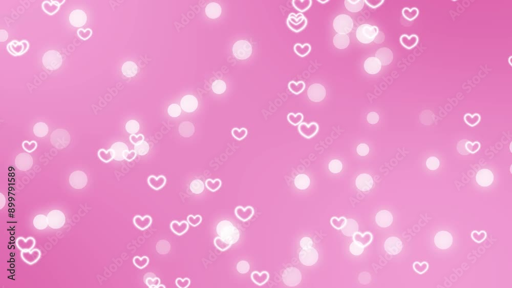 Rising heart and sparkling ball blur background Rising heart and sparkling ball blur background