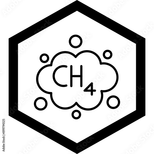 Methane Icon Design