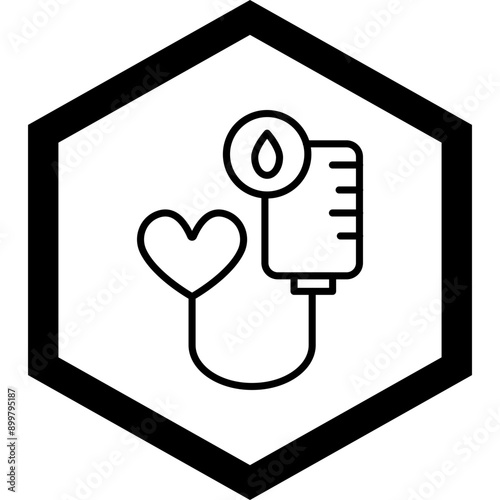 Blood Transfusion Icon Design
