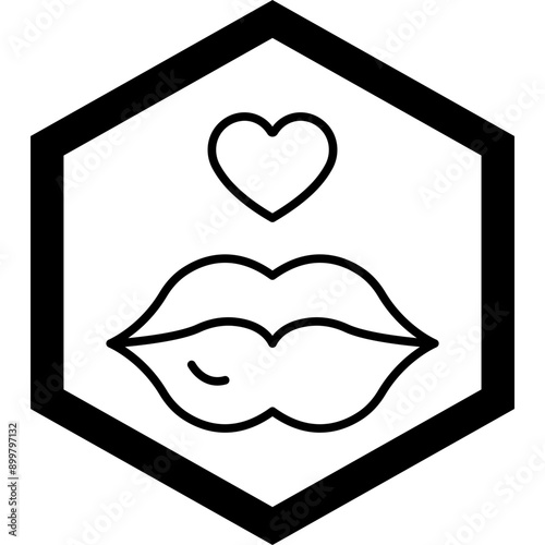 Lips Icon Design