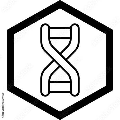 Deoxyribonucleic Aid Icon Design