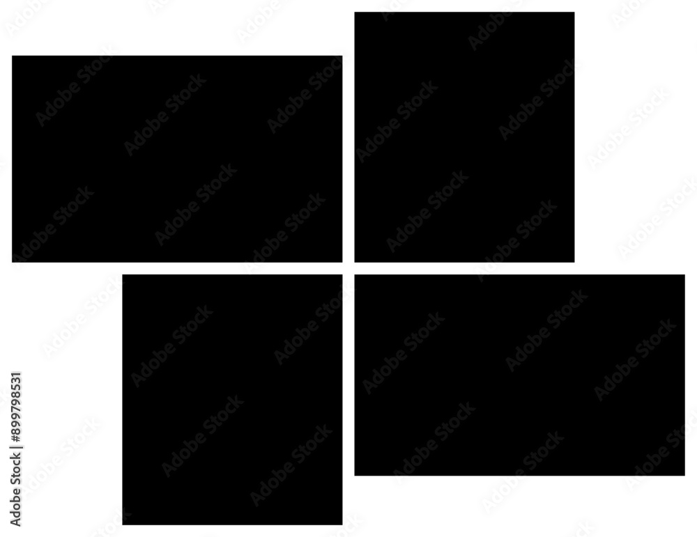 4 collage photo frame template . Template of photo, picture moodboard design. Vector illustration. picture board template. 4 collage photo frame template . Template of photo, picture moodboard design. Vector illustration. picture board template.