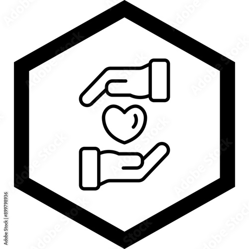 Kindness Vector Icon Design