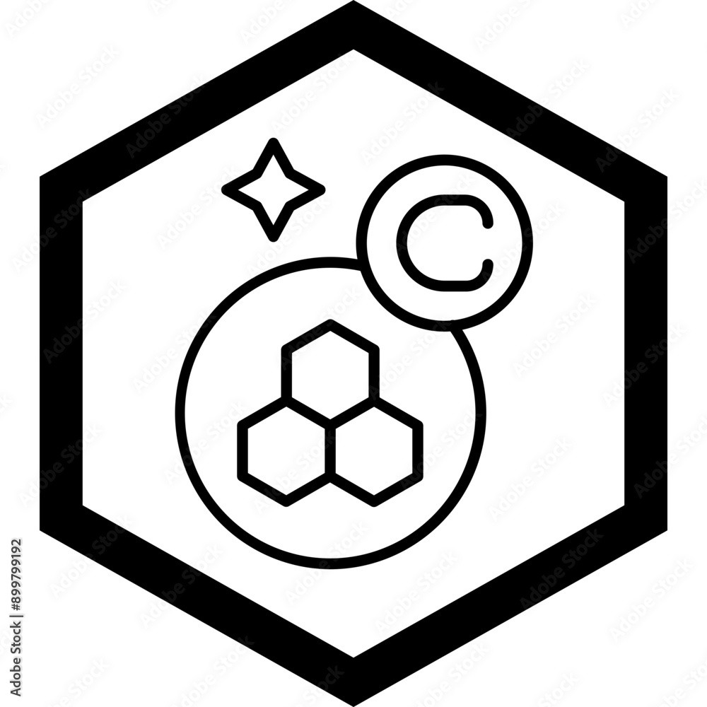 Obraz premium Collagen Vector Icon Design