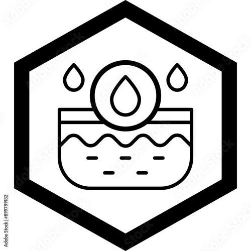 Oil Skin Vector Icon Design