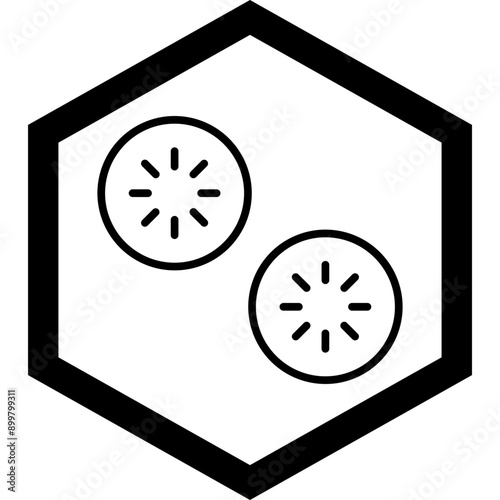 Cucumber Vector Icon Design