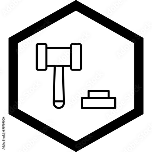 Auction Vector Icon Design
