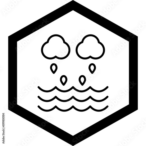 Rainstorm Vector Icon Design