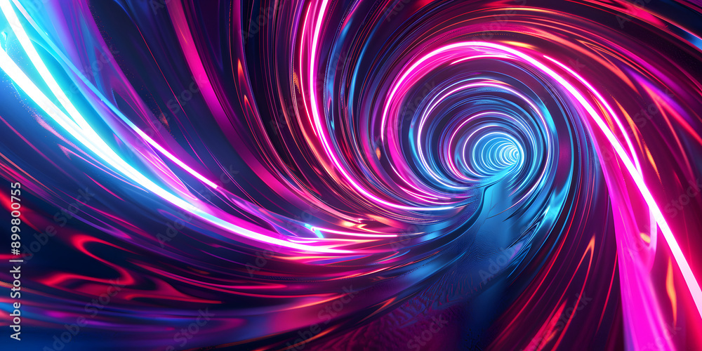 abstract glowing spiral of red, pink and blue colors. abstract background with a ring of blue and pink colors abstract glowing spiral of red, pink and blue colors. abstract background with a ring of blue and pink colors