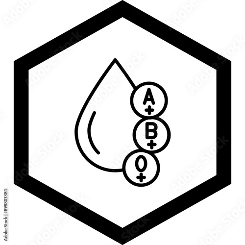 Blood Types Icon Design