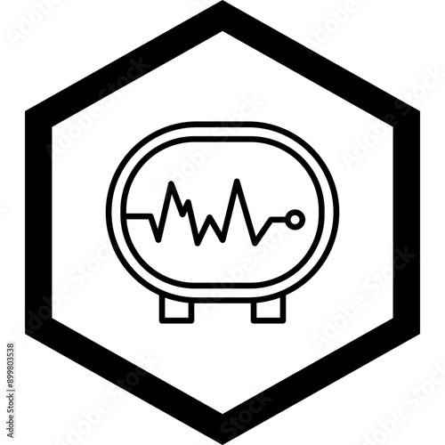 Electrocardiogram Icon Design