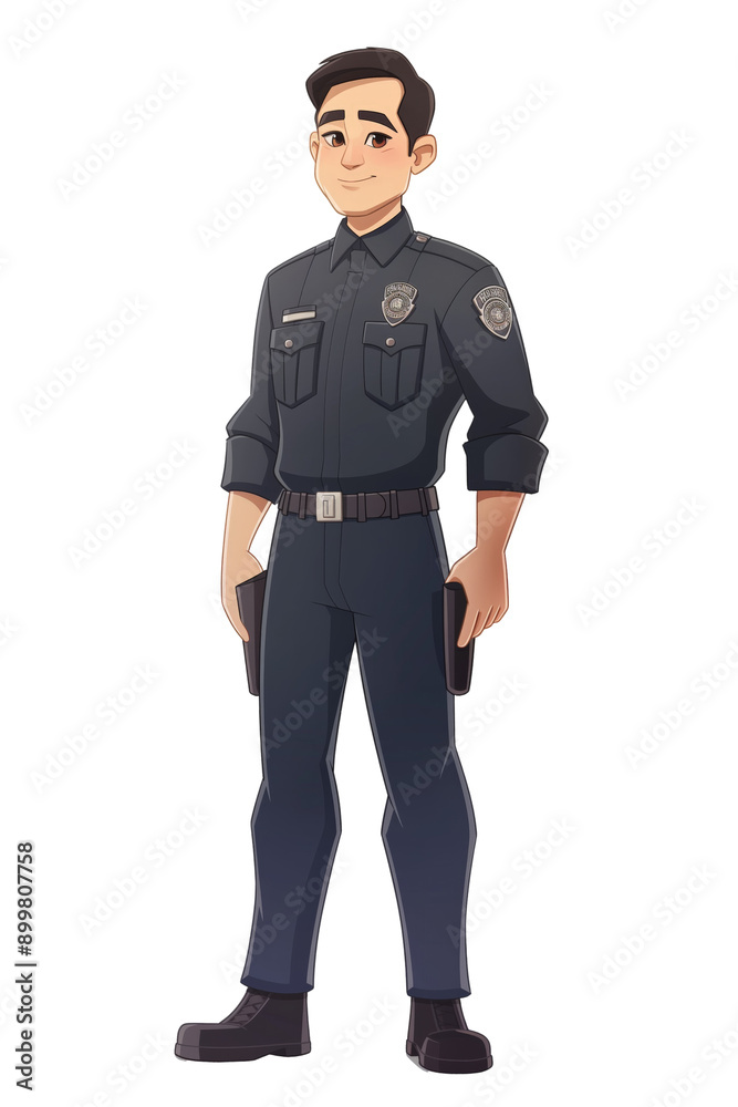 asian male police officer . Clipart PNG image . Transparent background . Cartoon vector style asian male police officer . Clipart PNG image . Transparent background . Cartoon vector style