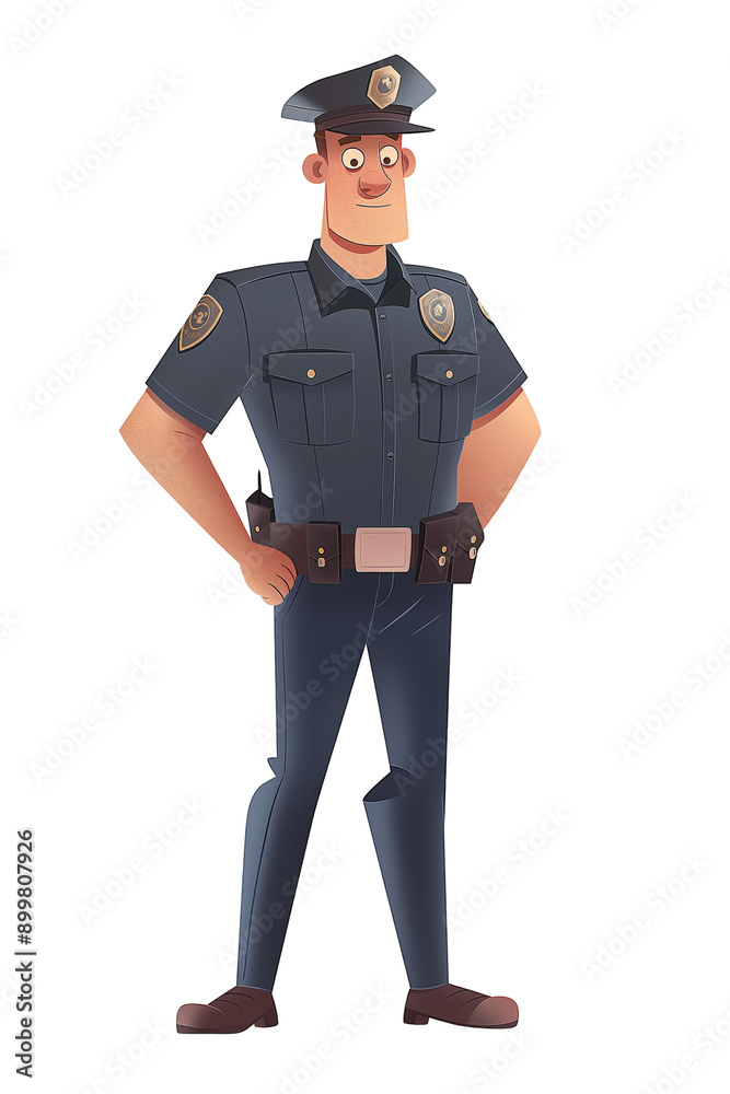 male police officer . Clipart PNG image . Transparent background . Cartoon vector style male police officer . Clipart PNG image . Transparent background . Cartoon vector style