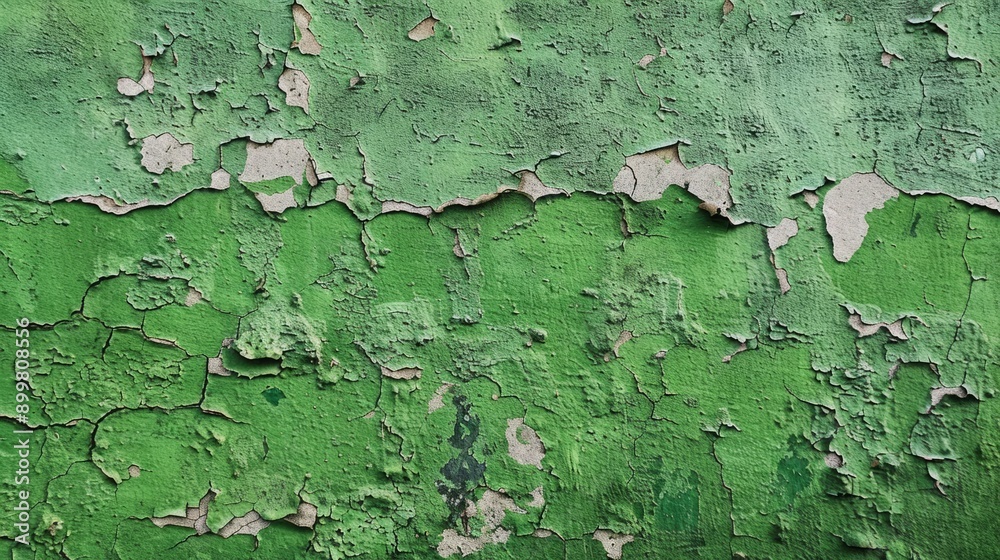 Peeling green paint on the wall. Abstract background for design. Peeling green paint on the wall. Abstract background for design.