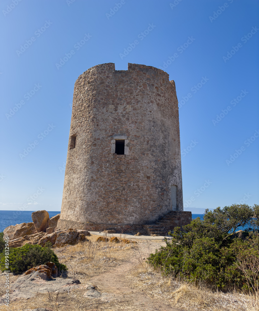 The Spanish Tower of Porto Budello or La Torre Spagnola Capo Teulada, Sardinia, Italy The Spanish Tower of Porto Budello or La Torre Spagnola Capo Teulada, Sardinia, Italy