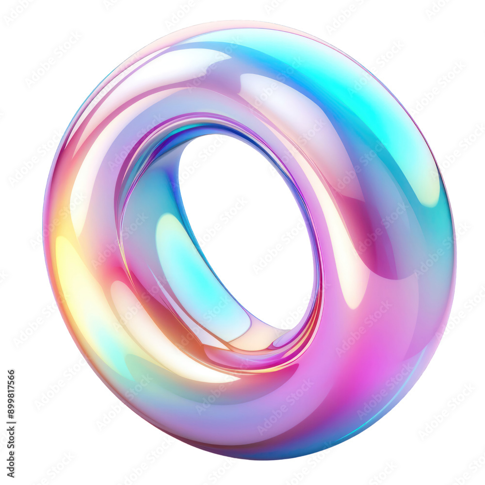 ring colorful holographic abstract shape element cut out transparent background ring colorful holographic abstract shape element cut out transparent background